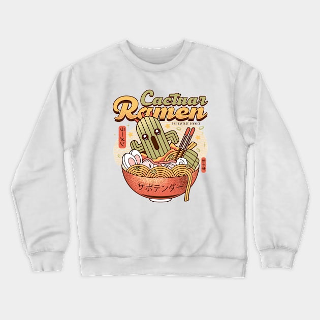 Cactuar Ramen Vintage Crewneck Sweatshirt by Lagelantee